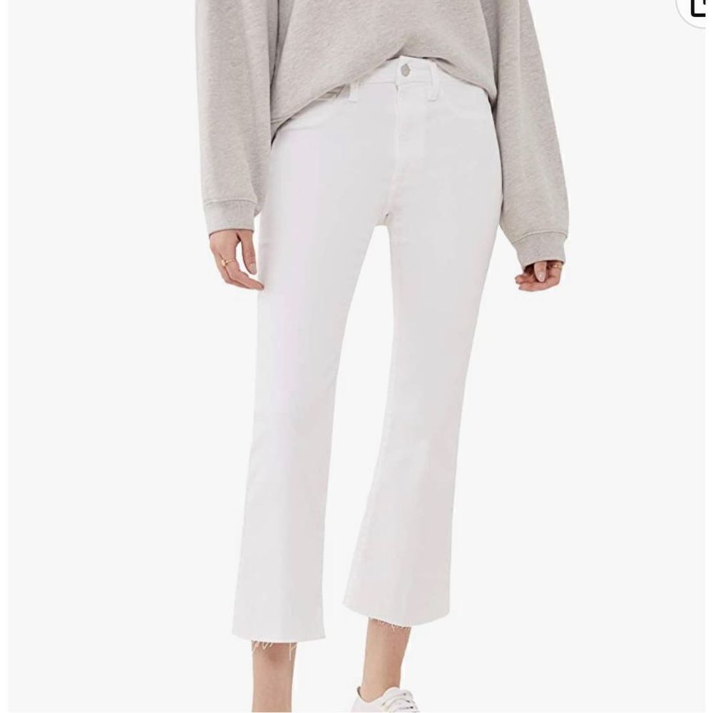 Wild Honey Abby white fray jeans